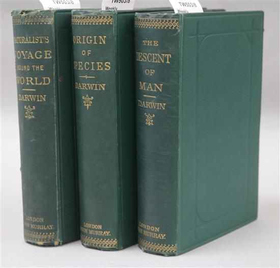 Darwin (Charles), The Origin of Species, London 1882, John Murray, 6th Edn. (Twenty-Fourth Thousand) and two other works,